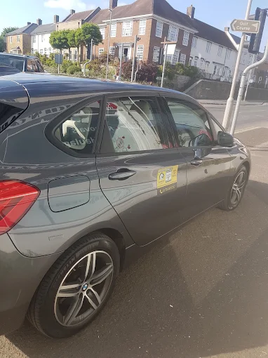 Side profile of the car